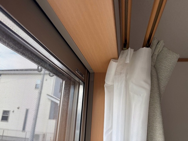 室内窓枠の確認状況