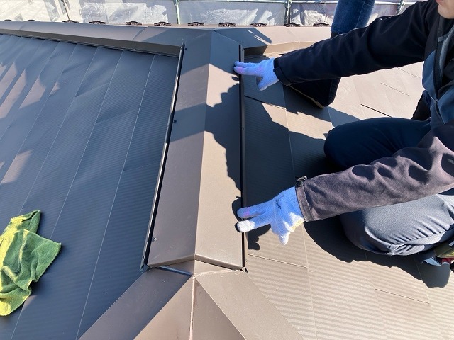 仙台市若林区　換気棟　取付