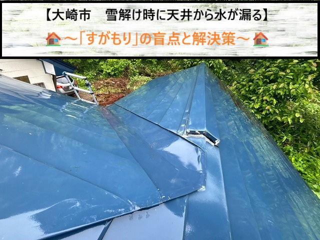 大崎市　雨の日は平気なのに…雪解け時に天井から水が漏る「すがもり」の盲点と解決策