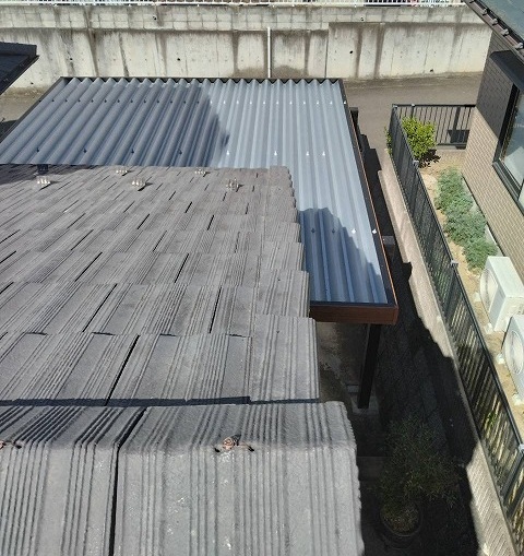仙台市太白区　ズレた瓦の修繕後の様子