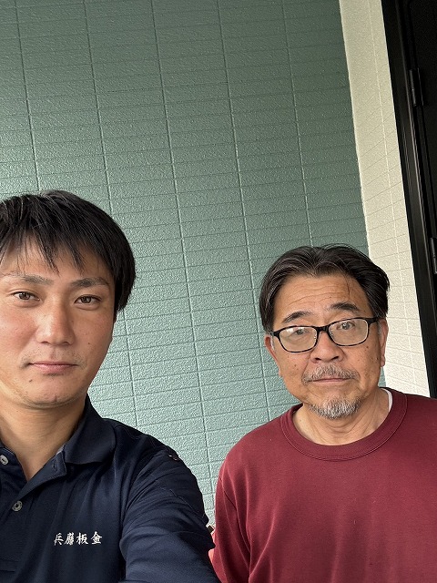 仙台市宮城野区 T様邸 強風で飛んだ棟板金の交換工事を行ったお客様