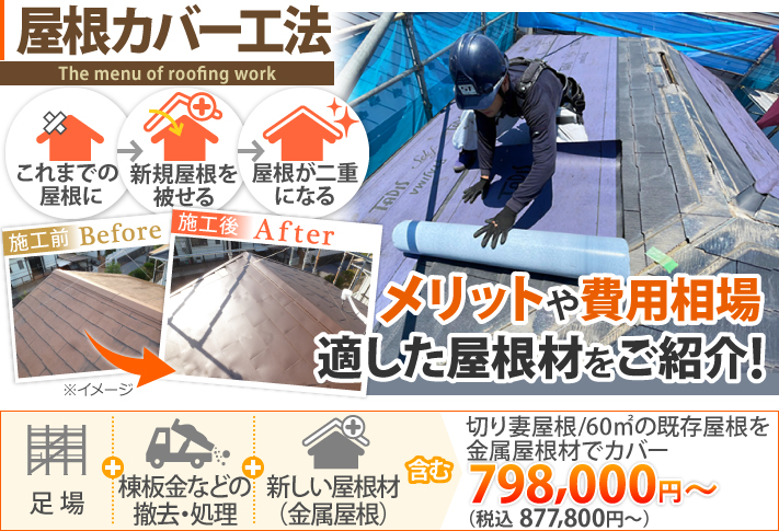 屋根カバー工事