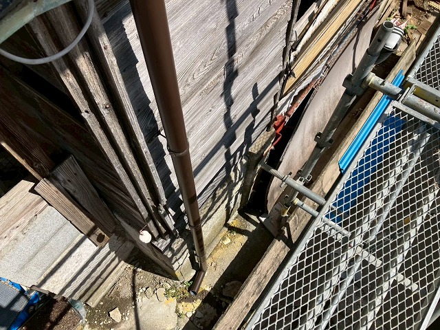 石巻市桃井町 雨樋交換工事