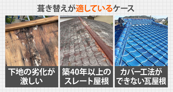 葺き替えが適しているケース
