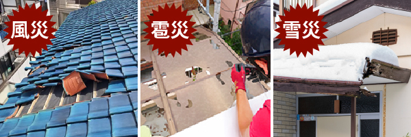 風災・雹災・雪災